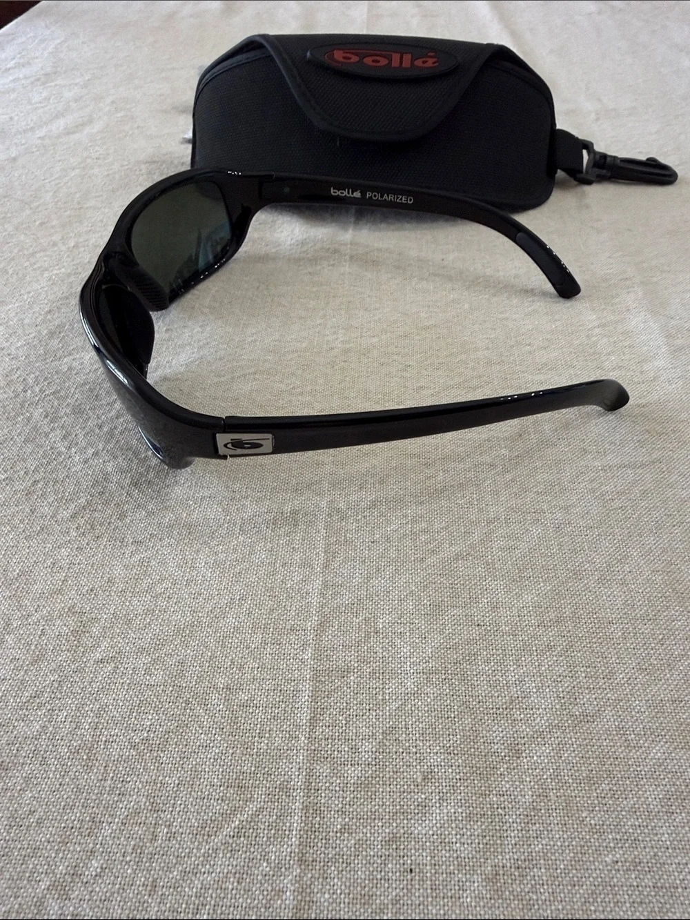 Bollé Polarized Fang 10350 Sunglasses Black Wrap Sport Style Unisex